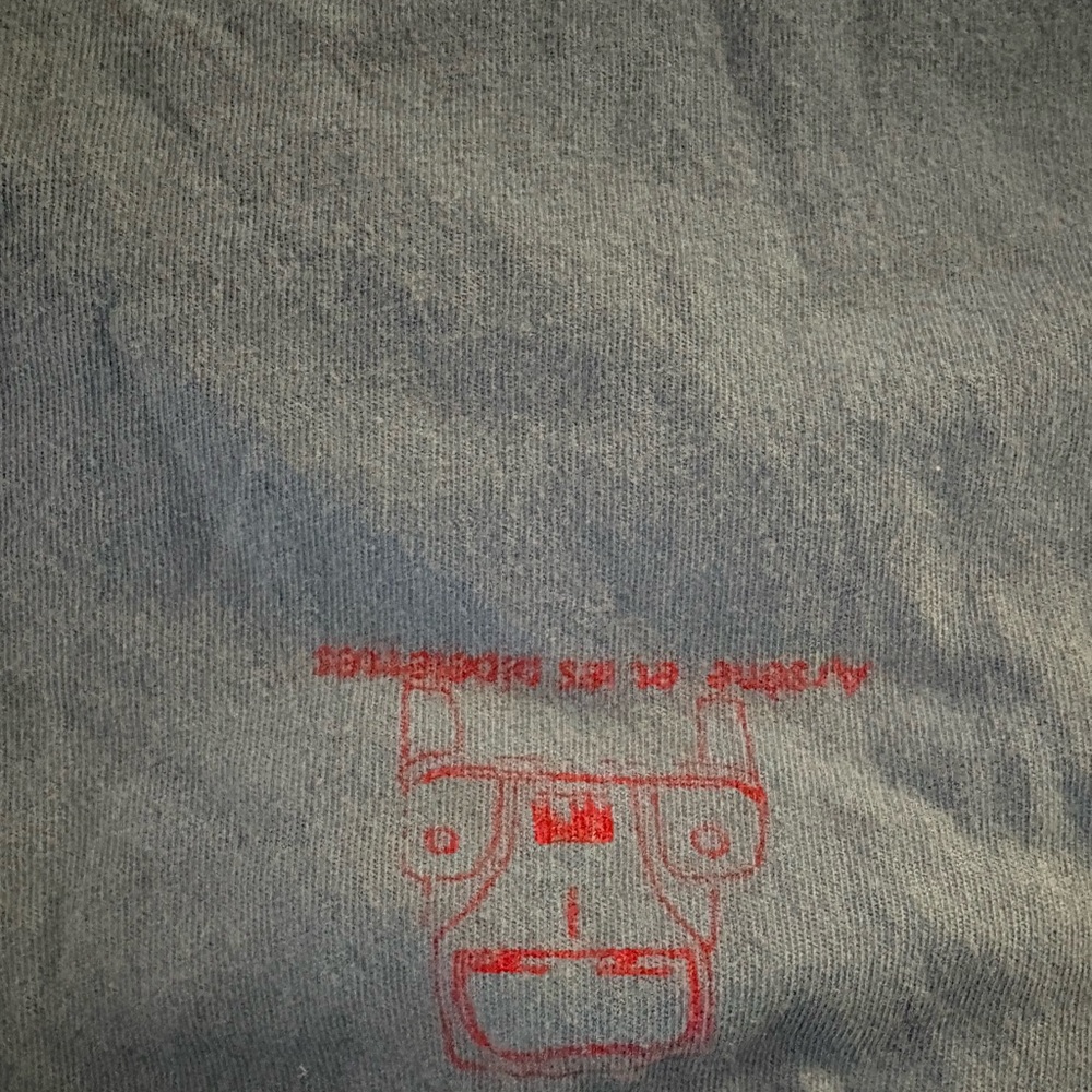Blue "I'm a Bad Boy" Graphic Tee 12 M - Picture 3 of 3